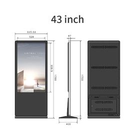 Anzeige 55 Zoll-Android-Touch Screen Kiosk mit kapazitivem Noten-Windows-System