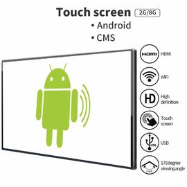 49 Zoll-an der Wand befestigter Android-Touch Screen/geführte Videowand-Innenanzeige