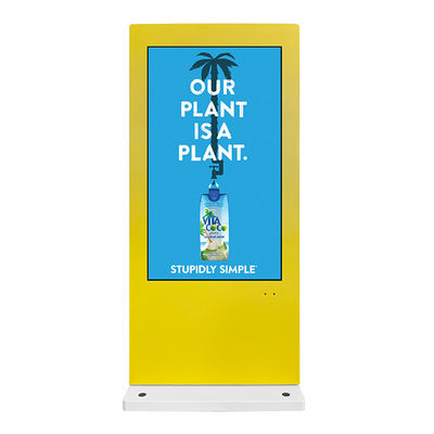 55&quot; Boden im Freien, der Kiosk Digital Sinage annonciert Anzeigen-Anschlagtafel steht