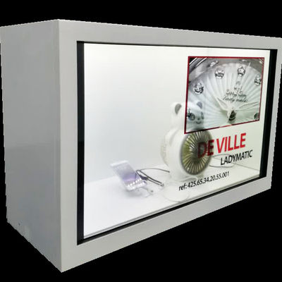 Schaukasten 43 Zoll-Noten-Bildschirmanzeige Carbinet transparenter Advertisplay-Kasten