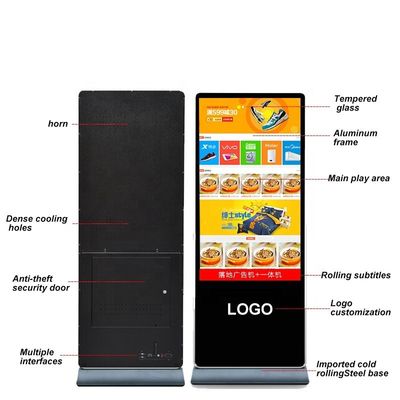 Spieler 220V Lcd-Werbungs-Touch Screen Android-digitaler Beschilderung