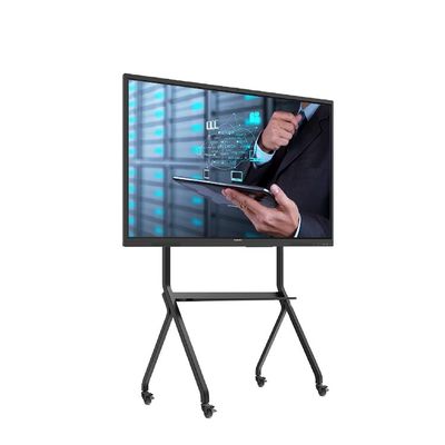 Tragbares intelligentes Brett InteractiveWhiteboard Touch Screen 4k Digital, der 300W steht