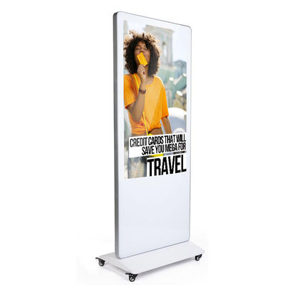 Werbungs-Kiosk-Boden-Stellung digitaler Beschilderung Touch Screen LCD bewegliche