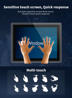 SSD 15,6 Zoll PC Touch Screen Kiosk-Anzeigen-Industrie-Steuerrechner