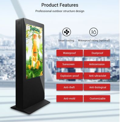 Werbung wasserdichten Ausrüstung der digitalen Beschilderung der Anzeigen-2500nits IP65 der im Freien