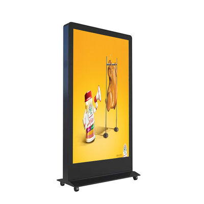 Anzeigen-Kiosk der Gesichtserkennungs-Kamera LCD-Werbungs-digitalen Beschilderung mit Rädern
