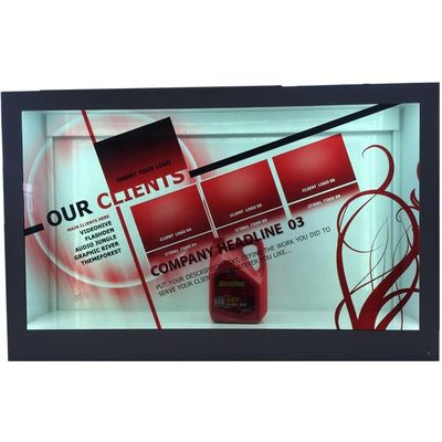 65&quot; Werbungs-transparente Schaukasten-Schaukarton-digitale Beschilderung 4K LCD