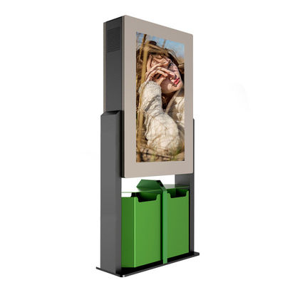 65&quot; intelligenter wechselwirkender Kiosk im Freien IP65 milderte freie Glasstellung